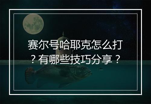 赛尔号哈耶克怎么打？有哪些技巧分享？