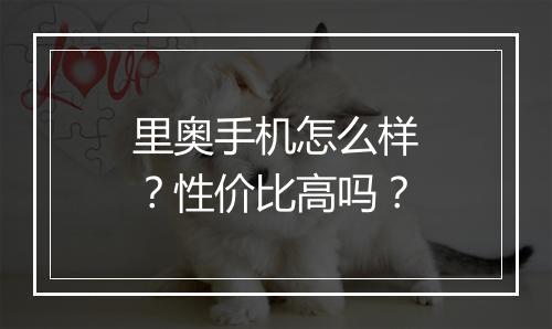 里奥手机怎么样?性价比高吗?