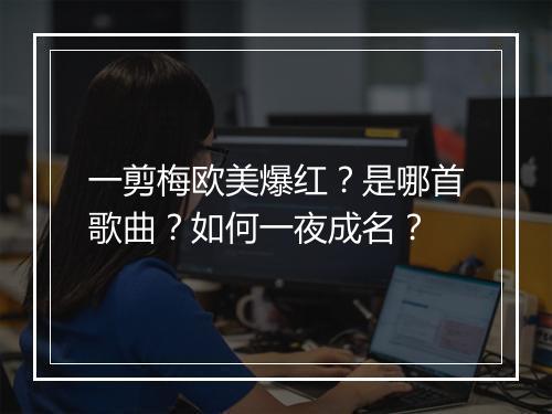 一剪梅欧美爆红?是哪首歌曲?如何一夜成名?