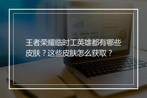 王者荣耀临时工英雄都有哪些皮肤？这些皮肤怎么获取？