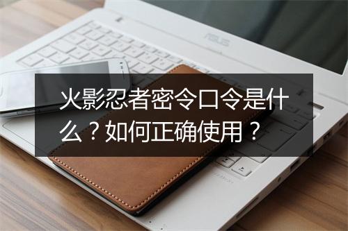火影忍者密令口令是什么？如何正确使用？