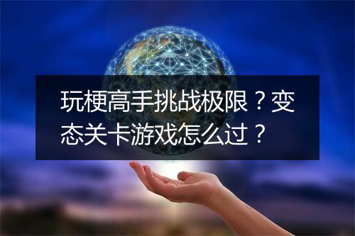 玩梗高手挑战极限?变态关卡游戏怎么过?