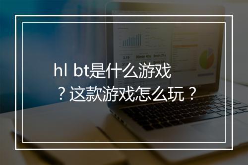 hl bt是什么游戏?这款游戏怎么玩?