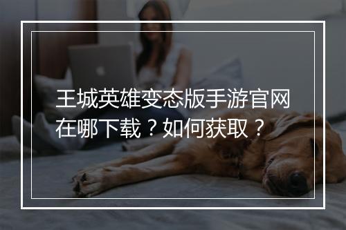 王城英雄变态版手游官网在哪下载?如何获取?