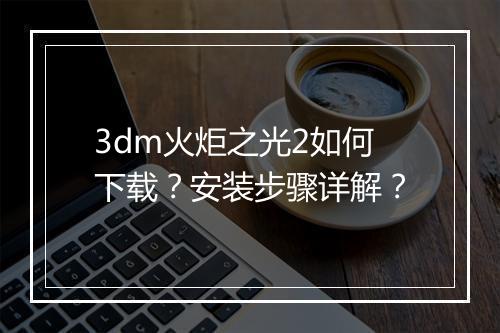 3dm火炬之光2如何下载？安装步骤详解？