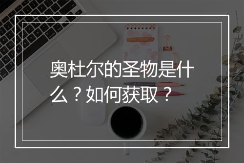 奥杜尔的圣物是什么？如何获取？