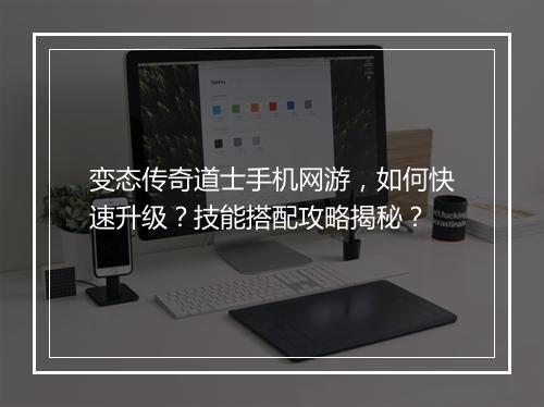 变态传奇道士手机网游，如何快速升级？技能搭配攻略揭秘？