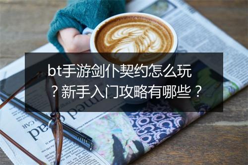 bt手游剑仆契约怎么玩？新手入门攻略有哪些？