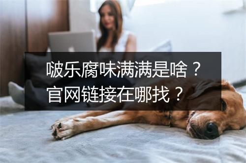 啵乐腐味满满是啥？官网链接在哪找？