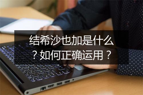 结希沙也加是什么?如何正确运用?