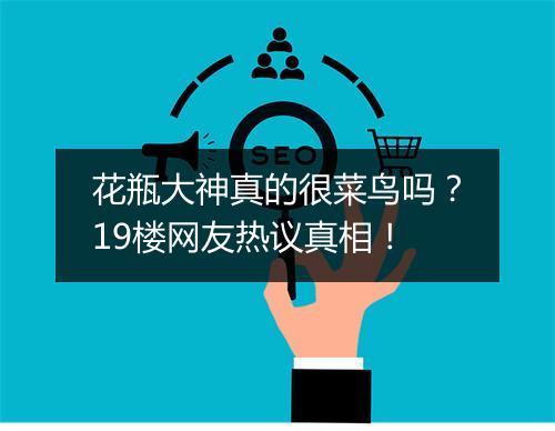 花瓶大神真的很菜鸟吗?19楼网友热议真相!