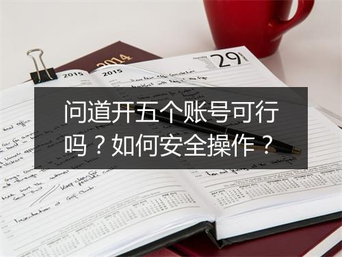 问道开五个账号可行吗？如何安全操作？