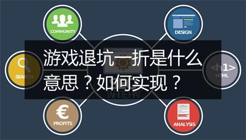 游戏退坑一折是什么意思?如何实现?
