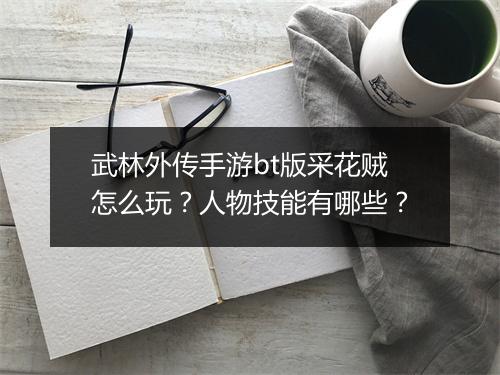 武林外传手游bt版采花贼怎么玩?人物技能有哪些?