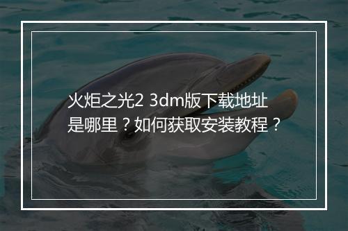 火炬之光2 3dm版下载地址是哪里?如何获取安装教程?