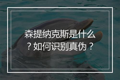 森提纳克斯是什么？如何识别真伪？