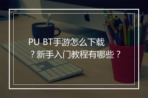 PU BT手游怎么下载？新手入门教程有哪些？