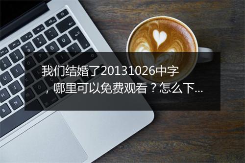 我们结婚了20131026中字，哪里可以免费观看？怎么下载？