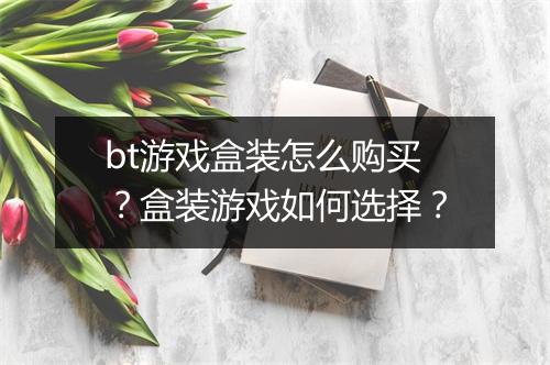 bt游戏盒装怎么购买?盒装游戏如何选择?