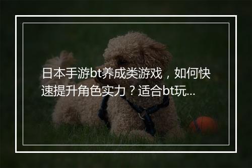 日本手游bt养成类游戏，如何快速提升角色实力？适合bt玩家吗？