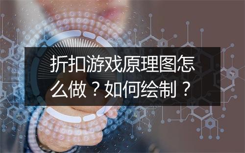 折扣游戏原理图怎么做？如何绘制？