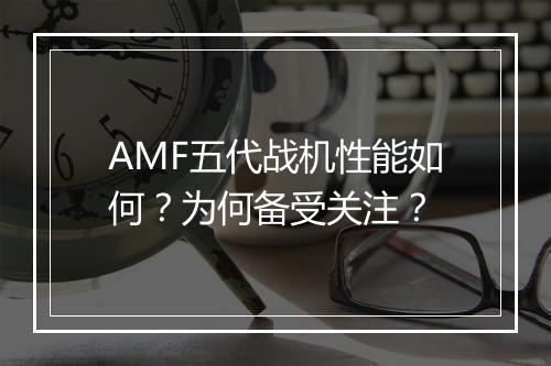 AMF五代战机性能如何？为何备受关注？
