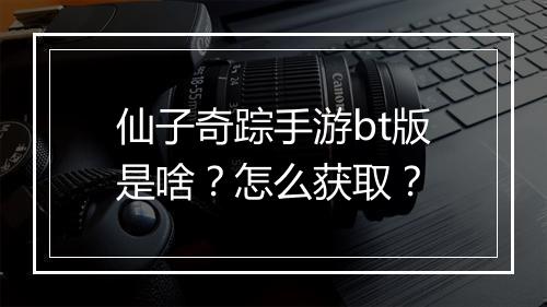 仙子奇踪手游bt版是啥？怎么获取？