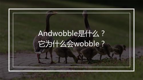 Andwobble是什么？它为什么会wobble？