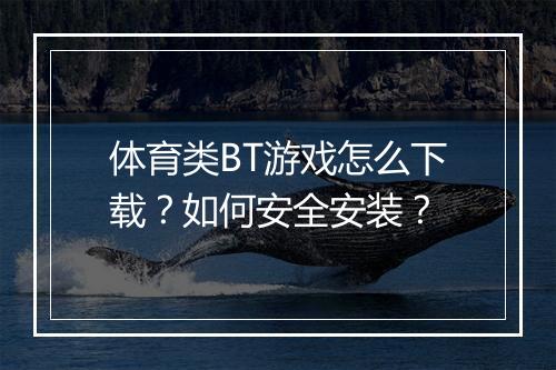 体育类BT游戏怎么下载？如何安全安装？