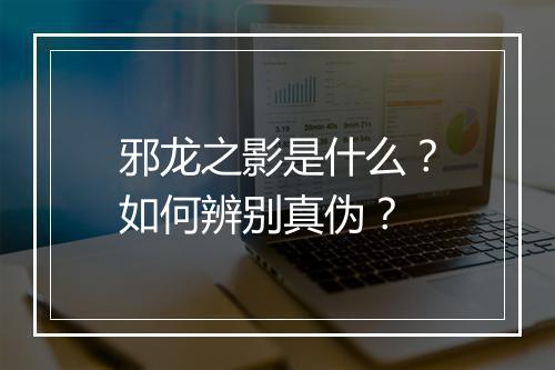 邪龙之影是什么？如何辨别真伪？