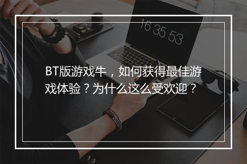 BT版游戏牛,如何获得最佳游戏体验?为什么这么受欢迎?