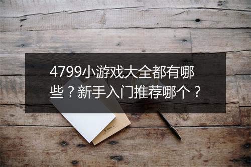 4799小游戏大全都有哪些？新手入门推荐哪个？