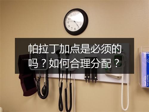 帕拉丁加点是必须的吗?如何合理分配?
