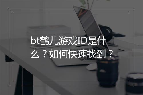 bt鹤儿游戏ID是什么?如何快速找到?