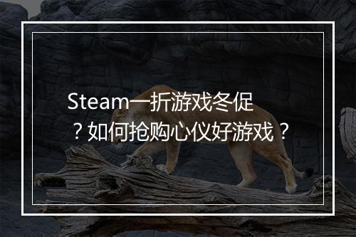 Steam一折游戏冬促?如何抢购心仪好游戏?