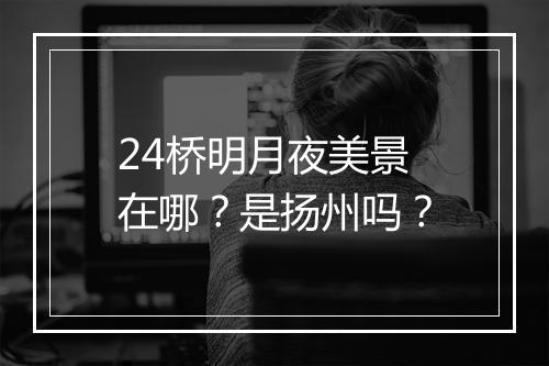 24桥明月夜美景在哪？是扬州吗？