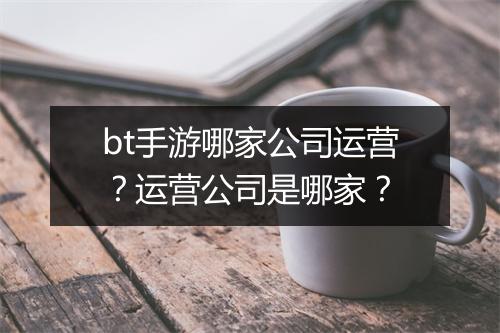 bt手游哪家公司运营？运营公司是哪家？