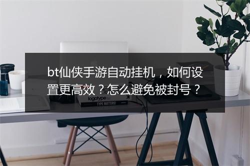 bt仙侠手游自动挂机，如何设置更高效？怎么避免被封号？