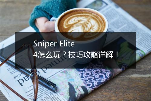Sniper Elite 4怎么玩？技巧攻略详解！