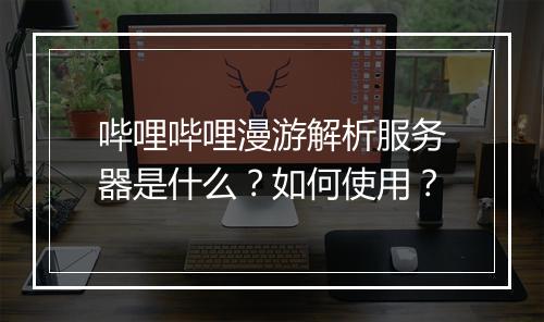 哔哩哔哩漫游解析服务器是什么？如何使用？