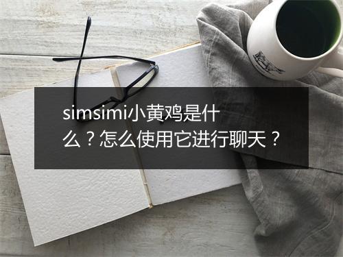 simsimi小黄鸡是什么?怎么使用它进行聊天?