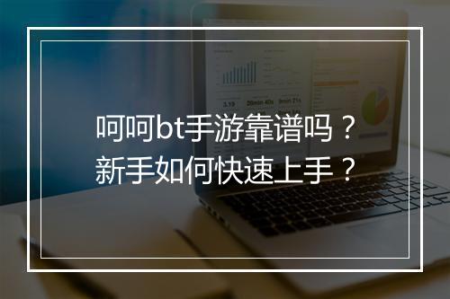呵呵bt手游靠谱吗?新手如何快速上手?