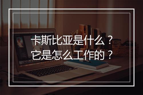 卡斯比亚是什么?它是怎么工作的?