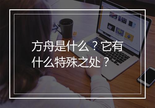 方舟是什么?它有什么特殊之处?