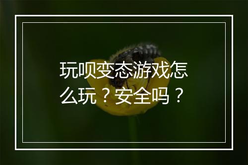 玩呗变态游戏怎么玩?安全吗?