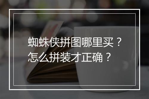 蜘蛛侠拼图哪里买?怎么拼装才正确?