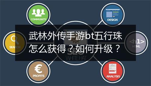 武林外传手游bt五行珠怎么获得?如何升级?