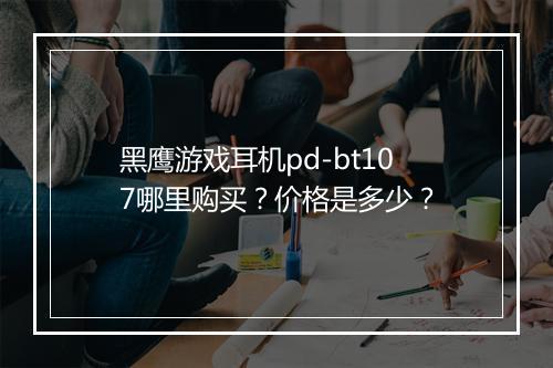 黑鹰游戏耳机pd-bt107哪里购买?价格是多少?