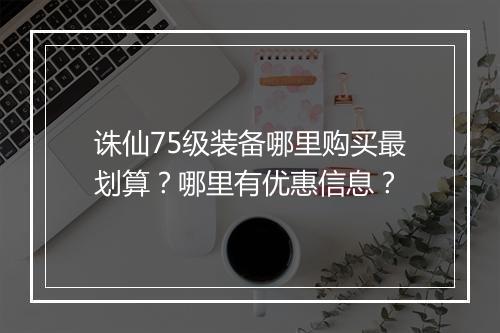 诛仙75级装备哪里购买最划算？哪里有优惠信息？