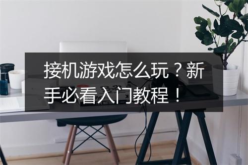 接机游戏怎么玩？新手必看入门教程！